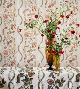 Kitchen Garden Wallpaper by Sanderson Olive & Russet