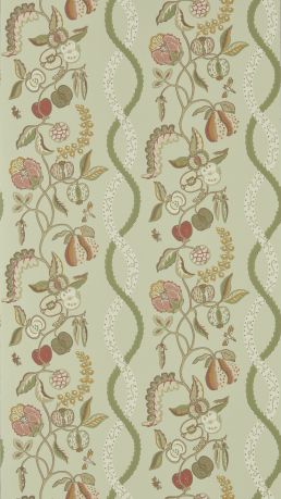 Kitchen Garden Wallpaper by Sanderson Olive & Russet