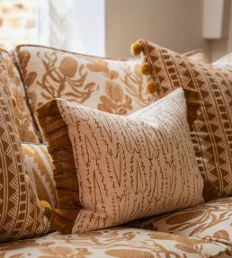 Kitezh Fabric by Volga Linen Gold/Oyster