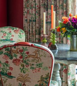Knights Tale Light Fabric by GP & J Baker Sage/Blue