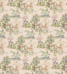 Knights Tale Light Fabric by GP & J Baker Sage/Blue