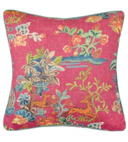 Knight's Tale Texture Cushion 50cm x 50cm by GP & J Baker Fuchsia
