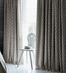 Knot Garden Fabric by James Hare Grey