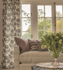 Konja Fabric by William Yeoward Aubergine