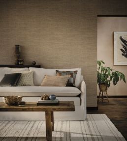 Kousa Reed Wallpaper by Romo Chestnut