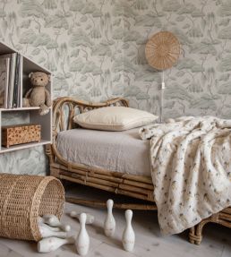 Kristoffer Wallpaper by Sandberg Spring Green