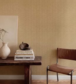 Kuba Wallpaper by Coordonne Wheat