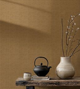 Kuba Raffia Wallpaper by Coordonne Sienna