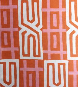 Kuba Fabric by Titley and Marr Paprika & Rose