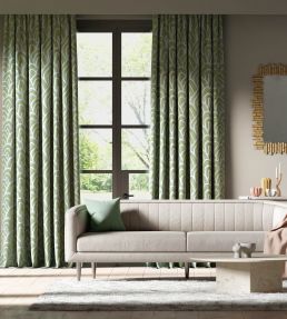 Kumo Fabric by Harlequin Seaglass / Forest / Silver Willow