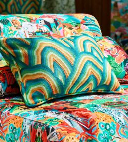 Kumo Fabric by Harlequin Wilderness / Amber Light / Paprika