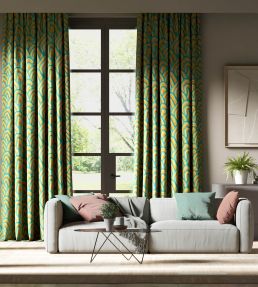 Kumo Fabric by Harlequin Wilderness / Amber Light / Paprika