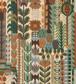 Kuparr Wallpaper by Harlequin Evergreen/Terracotta