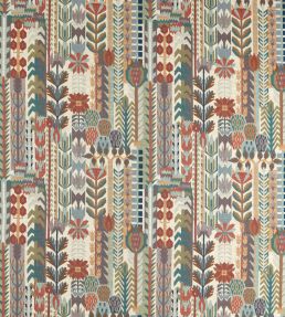 Kuparr Fabric by Harlequin Terracotta/Azul