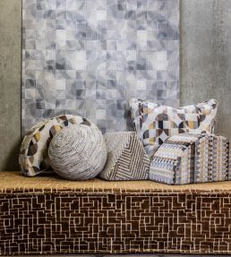 Kupka Fabric by Clarke & Clarke Bronze