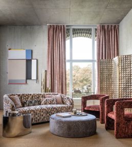 Kupka Fabric by Clarke & Clarke Petal