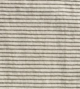 Textured Stripe Linen Fabric by Volga Linen Charcoal/Natural