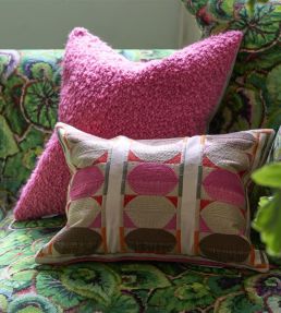 Kushime Cushion 40 x 30cm by Designers Guild Fuchsia