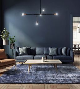 Asiatic Kuza Abstract rug Navy KUZA1201700008 Navy