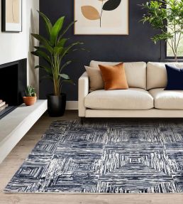 Asiatic Kuza Portrait rug Navy KUZA0801500030 Navy