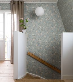Kvitten Wallpaper by Sandberg Soft Blue