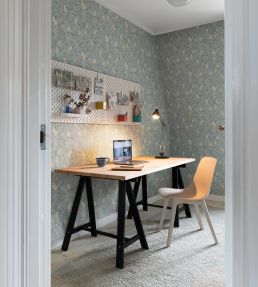 Kvitten Wallpaper by Sandberg Soft Blue