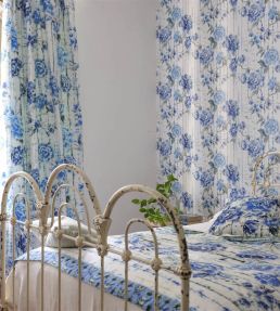 Kyoto Flower Wallpaper by Designers Guild Cobalt
