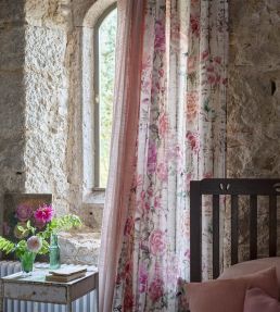 Kyoto Flower Fabric by Designers Guild Coral