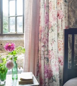 Kyoto Flower Fabric by Designers Guild Coral