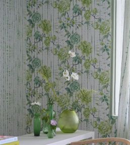 Kyoto Flower Wallpaper by Designers Guild Emerald
