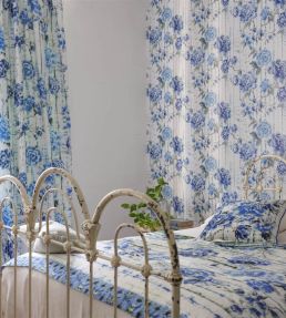 Kyoto Flower Fabric by Designers Guild Indigo