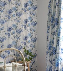 Kyoto Flower Fabric by Designers Guild Indigo