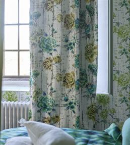 Kyoto Flower Fabric by Designers Guild Jade