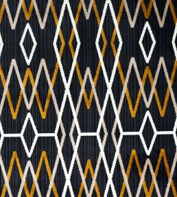 Kyoto Trellis Fabric by Schumacher Soot