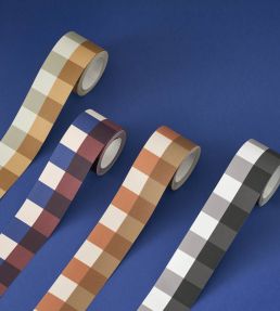 La Charmante Border Wallpaper by Casadeco Bleu Outremer / Amarena