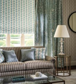 La Deviniere Fabric by Nina Campbell Blue