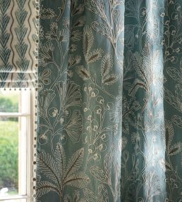 La Deviniere Fabric by Nina Campbell Blue