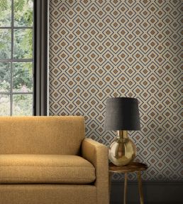 La Fiorentina Small Wallpaper by GP & J Baker Blue