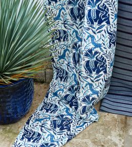 La Jungle Performance Fabric by Christopher Farr Cloth Rosa