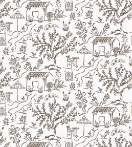 La Quintinie Fabric by Nina Campbell Chocolate