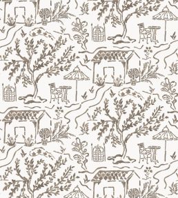 La Quintinie Wallpaper by Nina Campbell Chocolate