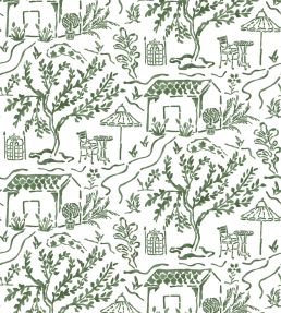 La Quintinie Wallpaper by Nina Campbell Eucalyptus