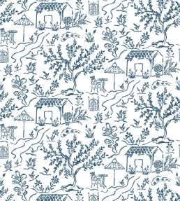 La Quintinie Fabric by Nina Campbell Indigo