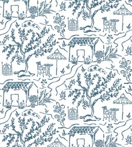 La Quintinie Wallpaper by Nina Campbell Indigo