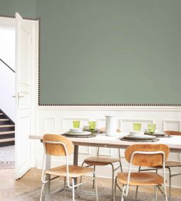 La Retro Border Wallpaper by Casadeco Celadon / Bleu Petrole