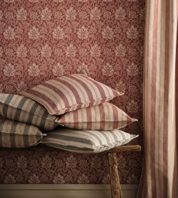 La Rochelle Fabric by Nina Campbell Coral