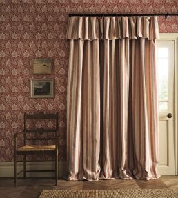 La Rochelle Fabric by Nina Campbell Coral