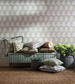 La Rochelle Fabric by Nina Campbell Ruby