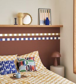 La Rythmique Border Wallpaper by Casadeco Bleu Outremer