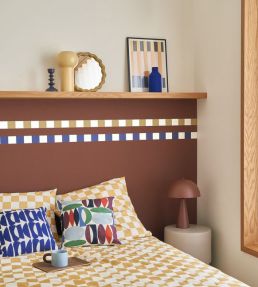 La Rythmique Border Wallpaper by Casadeco Jaune Ocre